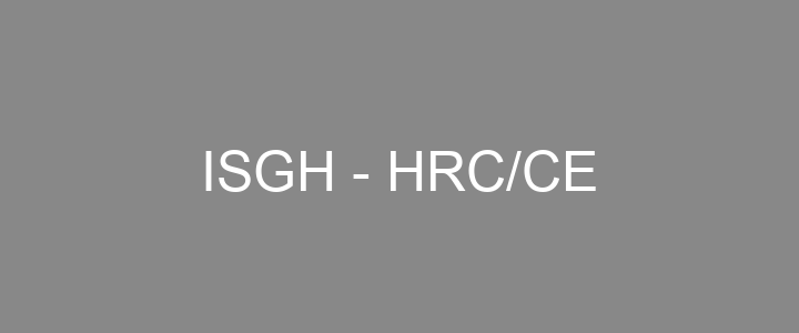 Provas Anteriores ISGH - HRC/CE